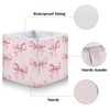 CZXW Pink Bows Storage Bins Cube Foldable Storage Baskets Bin
