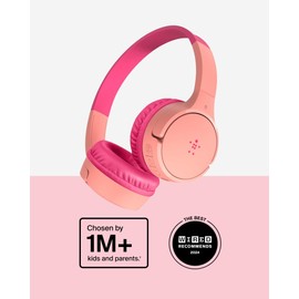Belkin Belkin SoundForm Mini - Wireless Bluetooth Kids Headphones with 30H Battery Life, 85dB Safe Volume Limit, Built-in Microphone - Kids On-Ear Earphones for iPhone, iPad, Fire Tablet & More - Pink