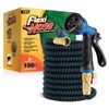 Flexi Hose Expandable Garden Hose with 8 Function Nozzle, 100FT