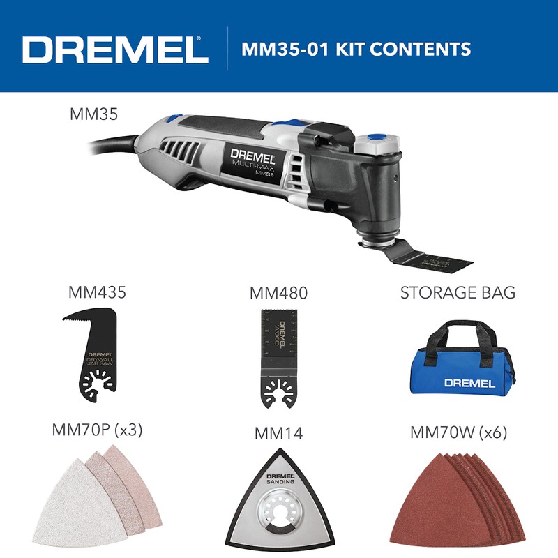 Dremel MM35-DR-RT 120V 3.5 Amp Variable Speed Corded Oscillating Multi-Tool