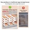 Jidyllic 4-Tier Auto Rolling Egg Dispenser,Automatic Scrolling Egg Rack Holder