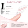 RARJSM Nude Soft Pink Fiber Glass Rubber Base Gel Nail