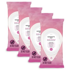 Summer's Eve Simply Sensitive Daily Gentle Feminine Wipes, Removes Odor, pH balanced, 32 count, 4 Pack