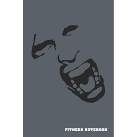 Fitness Notebook: Fitness Journal. Format A5, 120 pages, fine light grey lined. Daily entries, notes and physical fitness journal. Notebook for your fitness and bodybuilding progress