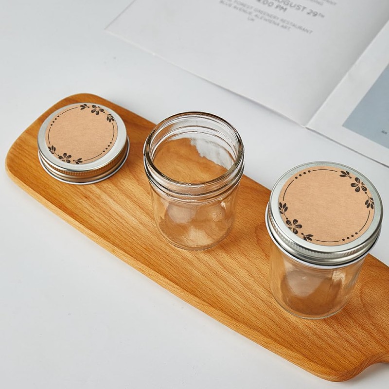 300PCS Canning Label Stickers for Jars and Lids, 2 inch,