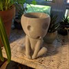 Tianbi Head Planter Pot,Luminous Face Planter Pot, Cactus Planter,Cute Resin