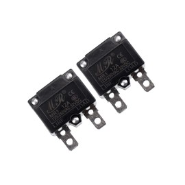 RKURCK 12 Amps Thermal Circuit Breakers 125/250VAC 32VDC Automatic Reset Relay Fuse Current Overload Protector Switch 12A 2 Pack