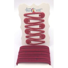 20 PCS SET Hair Accesories School Set Girls Hair Elastics Bendies Bobbles 6 Hair clips 14 hair bands (Maroon)