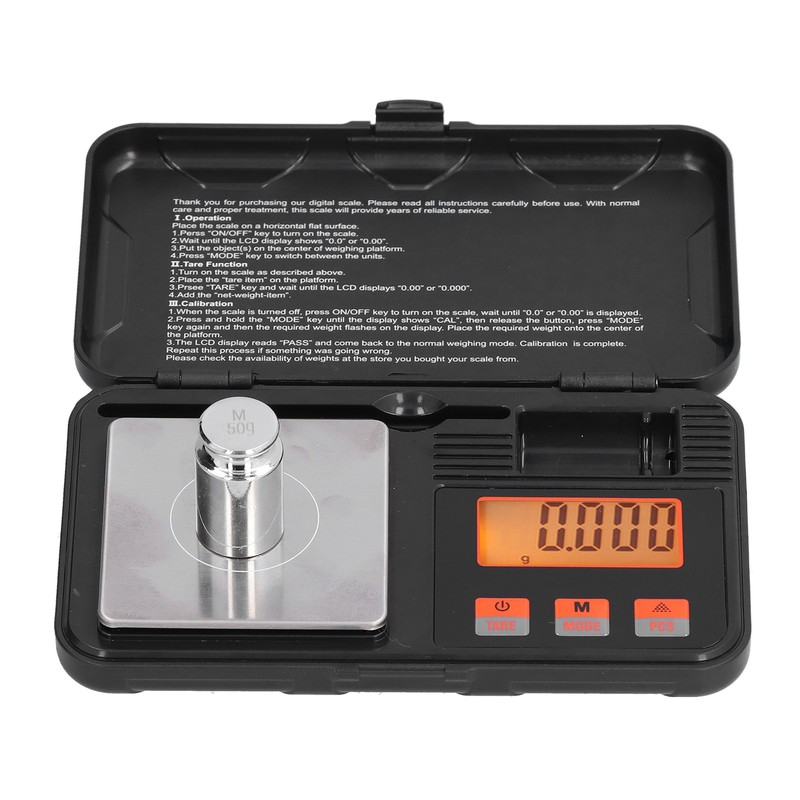Digital Pocket Scale Portable 50g By 0.001g Weigh Gram Scale