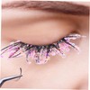 Baluue 2sets Girls Decorative Fake Lashes Glitter Eyelash Extensions Luminous