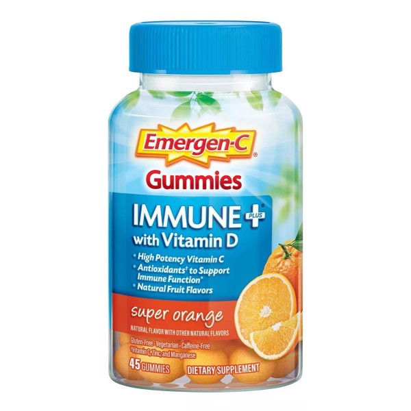 Emergen-C Emergenc Inmune Plus Soporte Inmunológico Vitamina C Gomitas Sabor Naranja