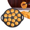 Cast Iron Pancake Pan, 10 inch Non-Stick Takoyaki Pan with