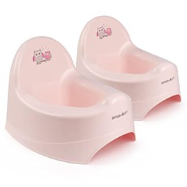 BABYLON Children's potty Nautilus, non-slip children's toilets, children's toilet, potty for children/toilet seat, potty girls, anatomisсh children's potty boys, baby accessories pink set of 2