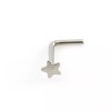 Luxe Modz Nose L-shape Star design,Nose Bone w/ Ball End