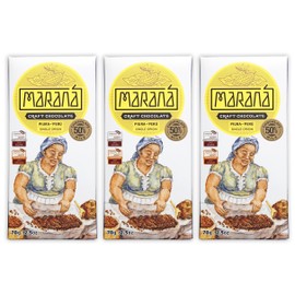 Maraná Chocolate Piura 50% Milk Chocolate 3 Pack - Organic Peruvian Single Origin Chocolate | Premium Bean-to-Bar | Soy Free & Gluten Free