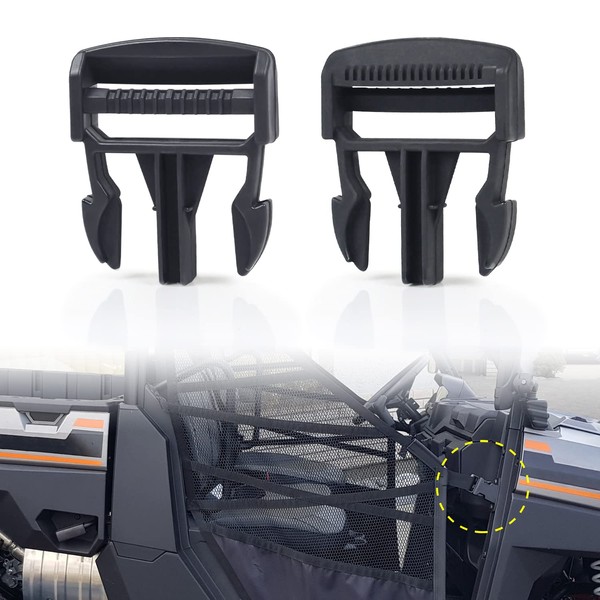 CUSAUTV Pair Door Net Buckle Clip Compatible with Polaris Ranger