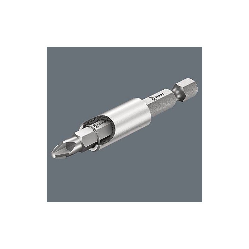 WERA 160979 Bit Holder with Magnet, Compatible with 1/4 Hexagonal