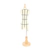 Miniature Dress Form with Stand Wood Base Sewing Mannequin Body