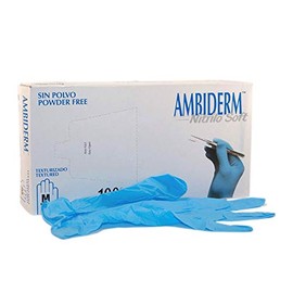 Guante d Nitrilo Soft Ambiderm Caja con 100 piezas Talla Extra Chica