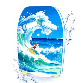 HeySplash Swim Kickboard for Adults, Swimming Kickboard Cute Pattern Swim Training Aid for Adults, Pool Exercise Equipments for Beginning Swimmers Safety Swim Board Auxiliary, Surf Man