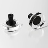 Black Matte 8 Crystal Brushed Cabinets Pulls Knob, Kitchen Cabinet