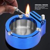 Stainless Steel Ashtray with Matches Lighter Function for Home Office