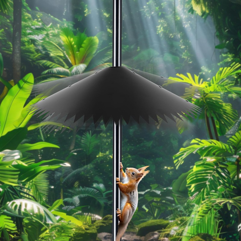 Squirrel Baffle for Bird Feeder, Wrap Around Squirrel Baffle Proof
