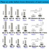 FandWay 900Pcs M2 M2.5 M3 Hex Socket Countersunk Screws,304 Stainless