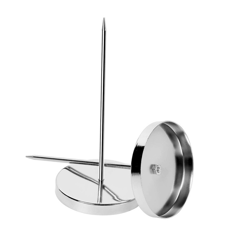 2PCS Bill Fork, Rod Paper Holder Spike, Stainless Steel Check
