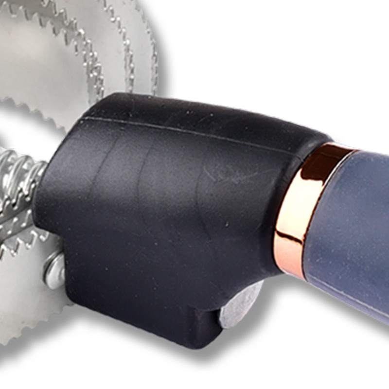 WALDHAUSEN Spring Curry Comb with Gel Grip Black