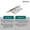 KOTARBAU® Toilet Mortice Lock 78 x 55 mm Door Lock