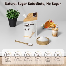 SPICEEL Monk Fruit & Allulose Sweetener, Erythritol-Free (3-Pack) | Zero Calorie Sugar Substitute for Baking, Coffee, Tea | Keto, Vegan, Gluten-Free | 1lb Each