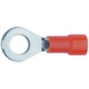 M4 Insulated Ring Terminal, Red, 0.5 - 1mm², Klauke 6204