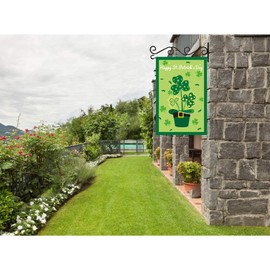 Akeydeco Garden Flag Stand, Wall Flag Holder/Pole with Garden Flag Stopper Powder Coated Waterproof Paint