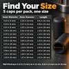 Silicone Vacuum Caps – 5-Pack Black Blanking Plugs for Engine
