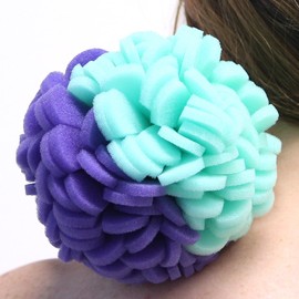 Body Buff - Foam Scrubber Loofah for Exfoliation & Cleansing - Removes Oil, Dirt, Impurities & Dead Skin - Sensitive, Dry, Oily, or Combination Skin - Customize Gentle to Clinical - Purple/Green