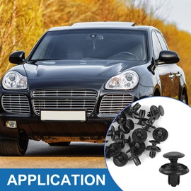 A ABSOPRO Retainer Clips No.91512-SX0-003 for Accord Civic Crosstour CR-V CR-Z Plastic Black (Set of 20)