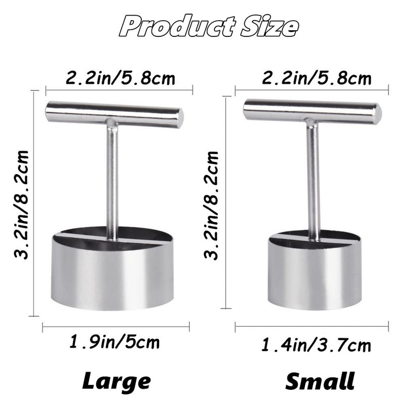 chislim 2 Pcs Apple Corer,Stainless Steel Pear Corer,Fruit Corer Tool,Kitchen