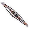 for Xiaomi Mi Band 7 Leather Strap Metal Snap Retro