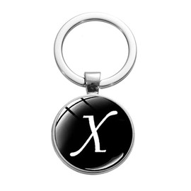 [TOMOTHY] Initial Key Chain Initial Charm Bag Charm Alphabet, x