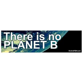 EvolveFISH There is No Planet B Bumper Sticker - [11" x 3"]