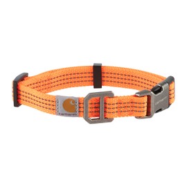 Carhartt Pet | Fully Adjustable Webbing Collar for Dogs | Reflective Stitching for Visibility