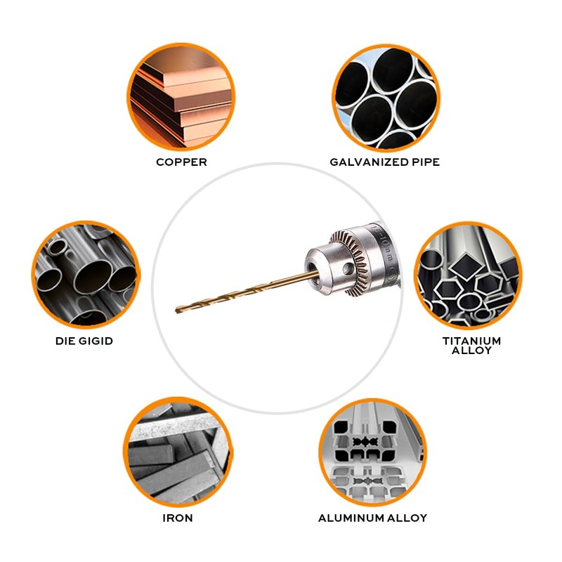 3/32" Inch Cobalt Drill Bits - 13 Pack of M35