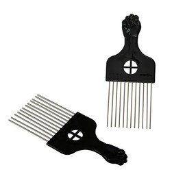 Baluue 2pcs Steel Needle Combs for Hair Styling Durable Hairdressing Combs for Salon Use for Men Women and Girls to Detangle Wet Dry Hair