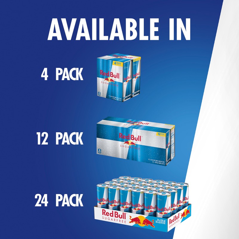 Red Bull Sugar Free Energy Drink with 80mg Caffeine plus