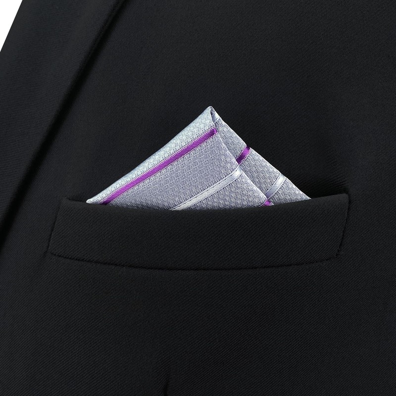 S&W SHLAX&WING Men's Necktie Set, Long Necktie, Pocket, Square, Combo