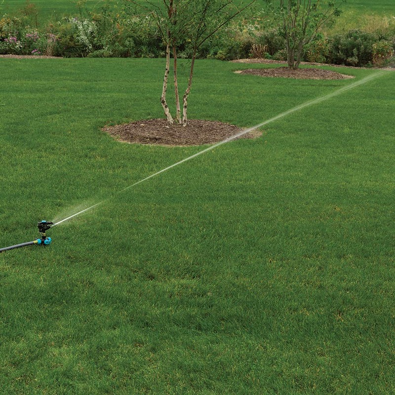 Gilmour 821673-1001 Circular Sprinkler w/Spike Base-Adjustable (5,800 sq, Heavy Duty,