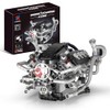V8 Visible Engine Model Building Kits That Runs - 770+Pcs,