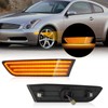 litzland Led Front Bumper Side Marker Lights Compatible with Infiniti
