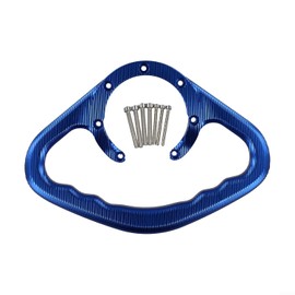 Motorcycle Tank Grip Bar CNC Aluminum Alloy Luggage Rack Handle with Recessed Grip Suitable for Honda CBR600 F4i F4i F4 F3 F2 (1991-2008), CBR900RR, CBR929RR, RC51, VTR 1000, CBR1000RR(blue)